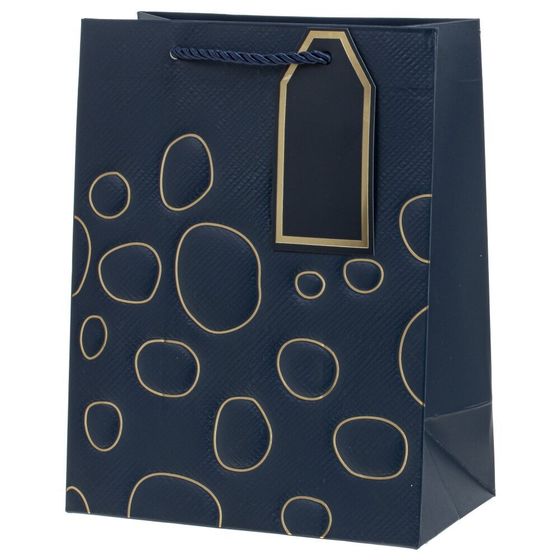 Пакет подарочный (бумага 210г/м2, блок 12шт), L18 W10 H23 см, 10в.