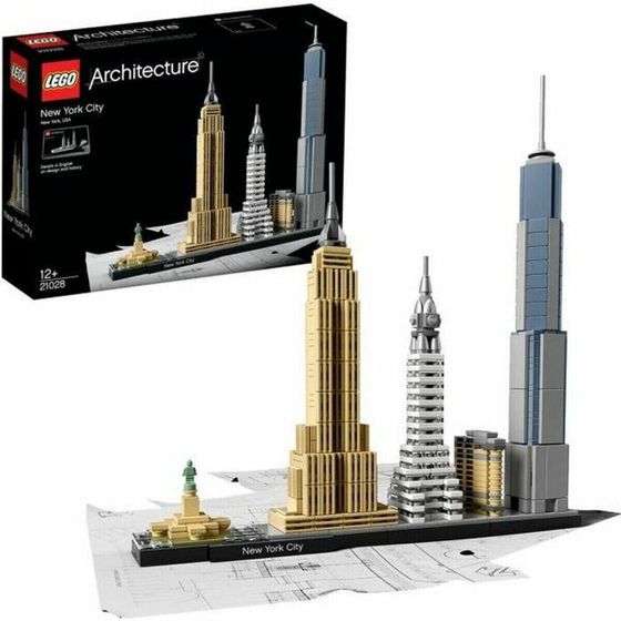 Lego Architecture 21028 Нью-Йорк Цветной блок 600 предметов
