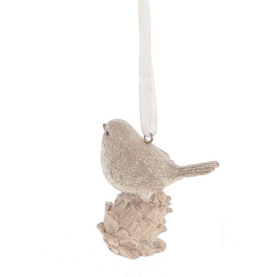 Украшение новогоднее &quot;Птичка&quot;, L7 W3,5 H8 см, 2в.