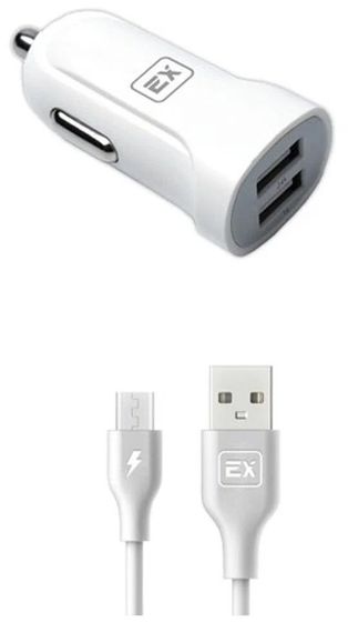 Автомобильное З/У Exployd EX-Z-583 2.4А micro USB белый