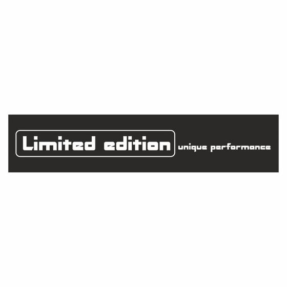 Полоса на лобовое стекло &quot;Limited edition&quot;, черная, 1600 х 170 мм