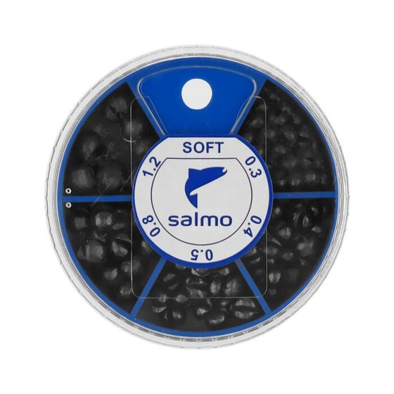 Грузила Salmo дробь soft, набор №1, 5 секций, 0.3-1.2 г, 60 г