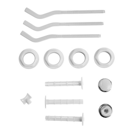 Набор для подключения радиатора ZEIN, 1&quot; x 3/4&quot;, с тремя кронштейнами