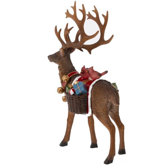 Фигурка декоративная с подсветкой &quot;Олень&quot;, L23 W12 H32 см,  (2хAAA н/п)