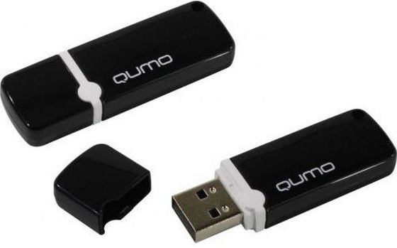 Флеш диск 16Gb Qumo Optiva 02 Black (QM16GUD-OP2-black) USB2.0 черный
