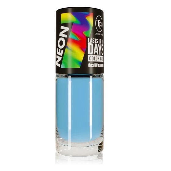 Лак для ногтей TF Color Gel Lasts Up To 7 Days Neon, тон 320 High Wave, 8 мл