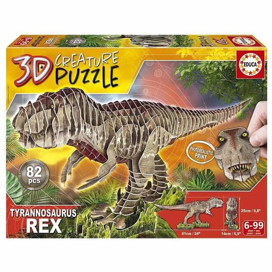 EDUCA BORRAS T-Rex 3D Creature Puzzle