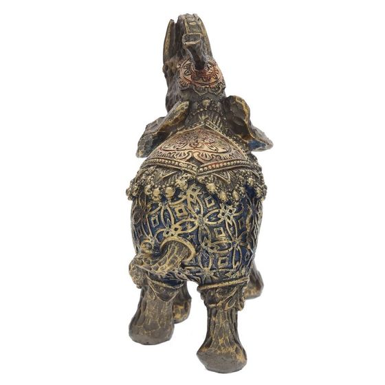 Фигурка декоративная "Слон", L10,5 W5,5 H12,5 см, 1 штука, дизайн микс