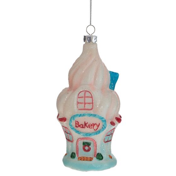 Украшение новогоднее &quot;Домик&quot;, L6,5 W6,5 H13,5 см, 4в.