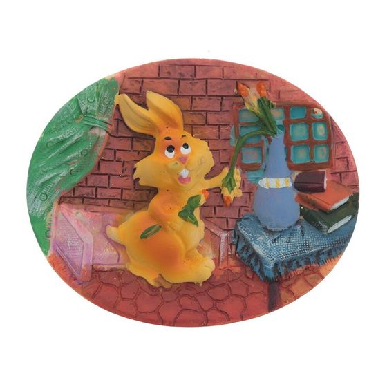 !09 Магнит &quot;Заяц&quot;, L8 W1 H7 см, 4в.