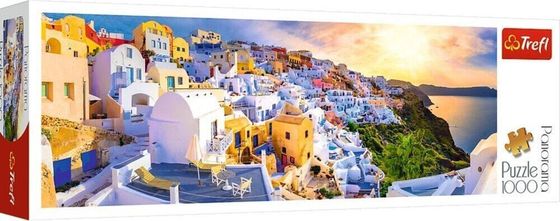 Trefl Puzzle 1000el Panorama Zachód słońca na Santorini, Grecja 29054 Trefl