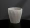 !09 Кашпо из гипса «Полигональ», серое, 10,5 х 11 см, 0,5 л