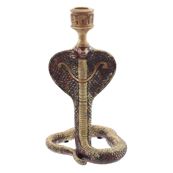 Подсвечник &quot;Змея&quot;, L12,5 W13,5 H24 см, 2в.