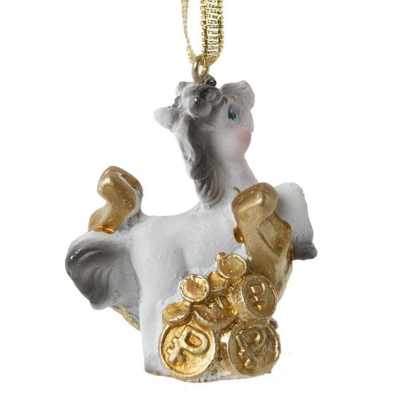 Фигурка декоративная подвесная &quot;Лошадка&quot;, L5 W2 H5 см, 2в.