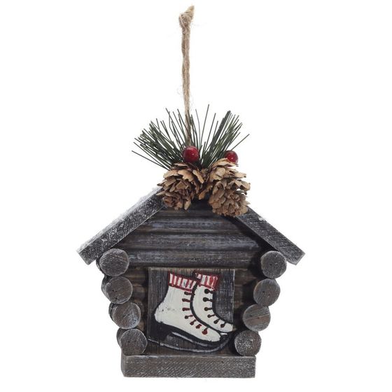 Изделие декоративное подвесное&quot;Домик&quot;, L11 W6 H15 см, 3в.