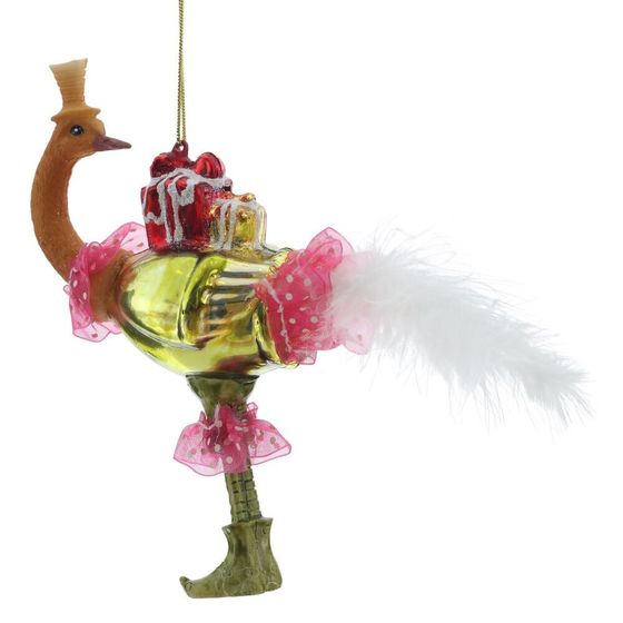 Украшение новогоднее &quot;Страус&quot;, L10 W5 H15 см