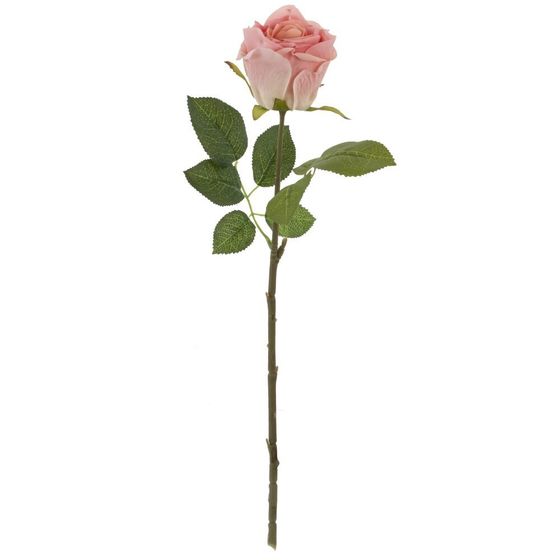Цветок искусственный "Роза" (Real Touch), L10 W10 H43 см