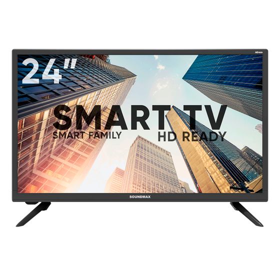 Телевизор LED 24&quot; Soundmax SM-LED24M09S черный SmartTV