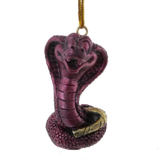 Фигурка декоративная подвесная &quot;Змея&quot;, L3,5 W3,5 H5,5 см, 6в.