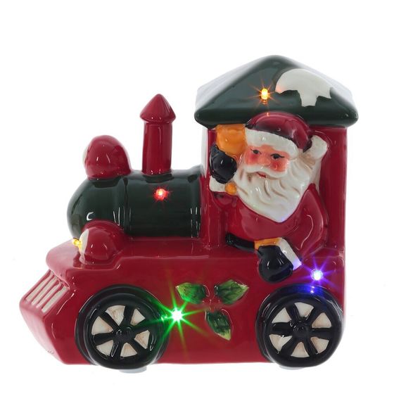 Фигурка декоративная &quot;Поезд&quot; с подсветкой (АААх3, н/п), L17 W11 H16 см