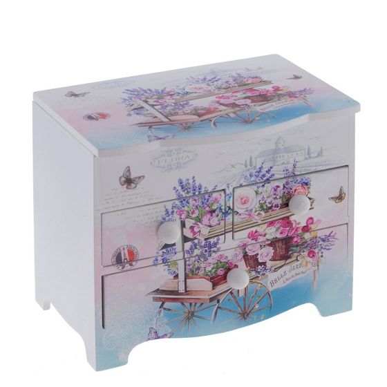 Шкатулка для украшений, Д18 Ш12,5 В15,5 см