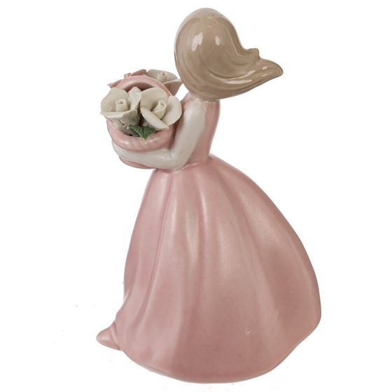 Фигурка декоративная &quot;Девочка с цветами&quot;, Д9 Ш8 В14 см