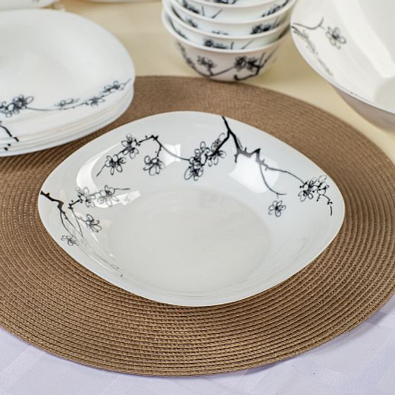 Набор столовый КАРИН МИНГ БЛЭК 46пр