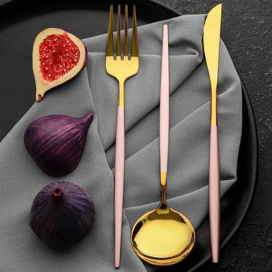 !09 Набор из трёх столовых приборов «Красота в каждой детали», 26,5 см