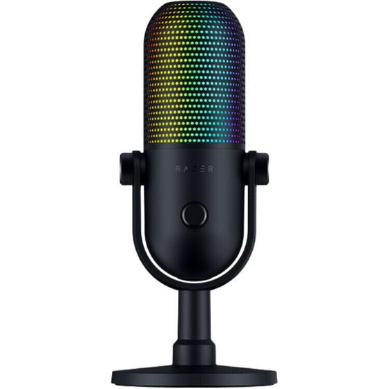 Razer Mystic Sound Siren V3 Iridescent Edition Responsive Live Streaming And Gaming Lighting Effects Microphones