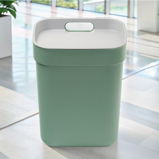 Контейнер для мусора READY TO COLLECT зеленый/светло-серый 10л