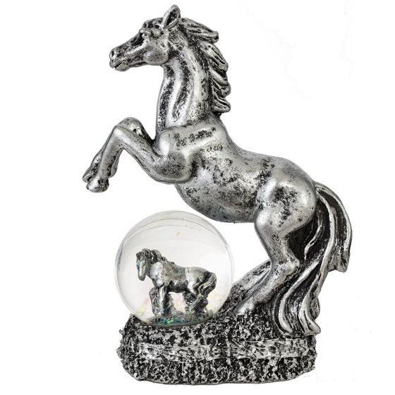 Фигурка декор в стекл шаре &quot;Лошадь&quot;, L10 W5 H14 см, 2в.