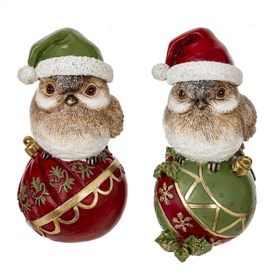 Фигурка декоративная &quot;Птичка&quot;, L10 W7 H15 см, 2в.