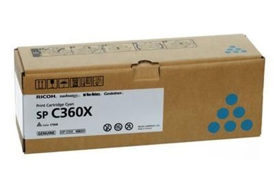 Картридж лазерный Ricoh SP C360X 408251 голубой (9000стр.) для Ricoh SP C361SFNw