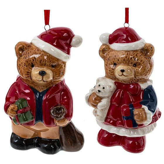 Изделие декоративное подвесное "Медвежонок", L8 W7 H12,5 см, 2в.