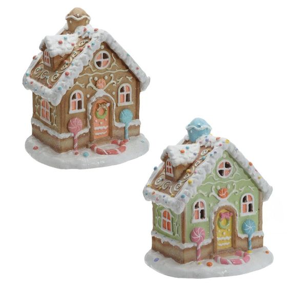 Фигрка декоративная &quot;Домик&quot; с подсветкой  (АААх3, н/п), L28 W18 H30 см, 2в.