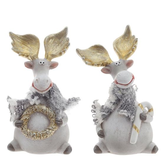 Фигурка декоративная &quot;Олень&quot;, L6,5 W5,5 H19,5 см, 2в.