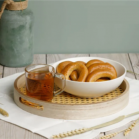Поднос круглый RATTAN 30см