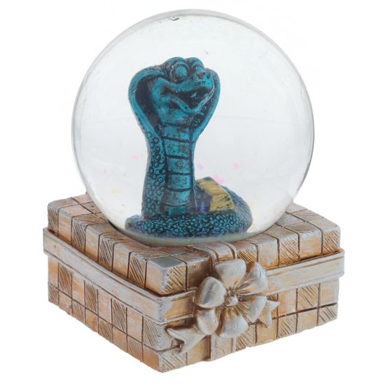 Фигурка декоративная в стекл шаре &quot;Змея&quot;, D 6 см, L6 W6,5 H8 см, 3в.