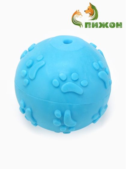 Игрушка &quot;Мяч-лапка&quot;, TPR, 6 см, синий