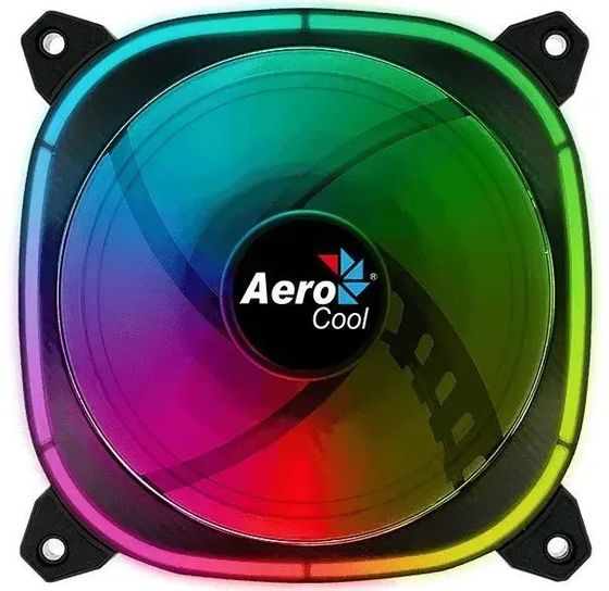 Вентилятор AeroCool Astro 12 ARGB черный 120x25мм LED 1000rpm 6-pin
