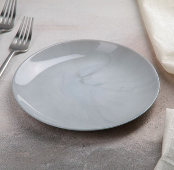 Тарелка обеденная 25см ДИВАЛИ МАРБЛ ГРАНИТ