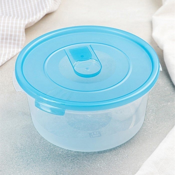 Набор контейнеров СМАЙЛ 0.40.81.4л для СВЧ круглые