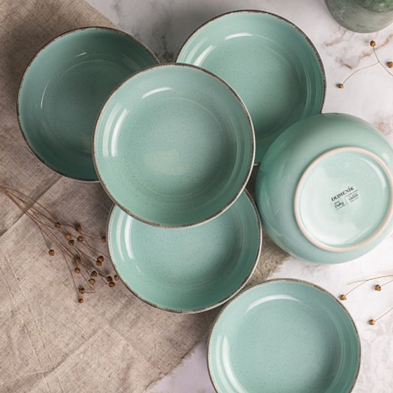 Тарелка суповая DAILY бирюзовый 18см