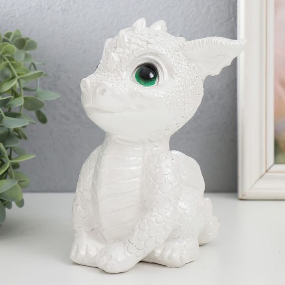 !Копилка "Дракоша" 17,5х11,5х12,5 см, белый