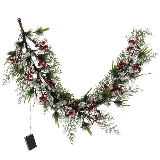 Изделие декоративное с подсветкой &quot;Гирлянда&quot; (3хАА, н/п), L119 W5 H28 см