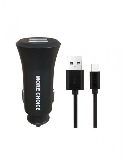 Автомобильное З/У More Choice AC23m 2.4A micro USB черный