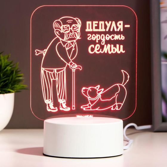 Светильник &quot;Любимый дедушка&quot; LED RGB RISALUX