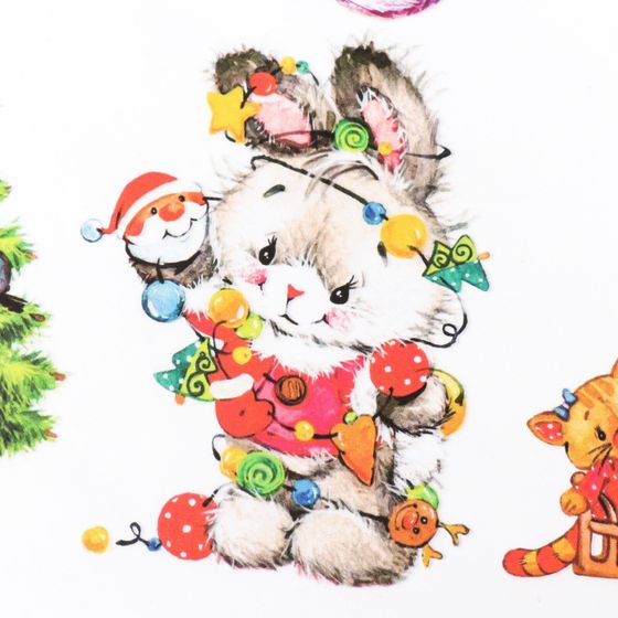 !09 Декупажная карта 2 листа "Голубые и розовые кролики" +Зайчики с подарками" плотность 45г/м2 формат А4