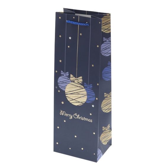 Пакет подарочный (бумага 210г/м2, блок 12шт), L12 W9 H35 см, 4в.