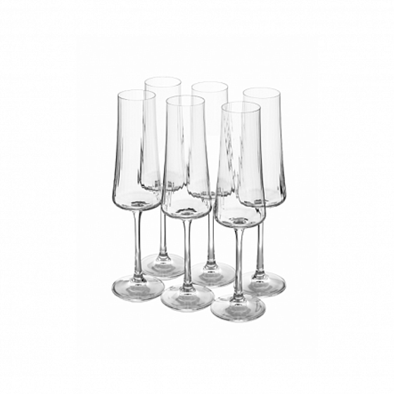 Набор фужеров для шампанского XTRA OPTIC 210мл 6шт